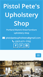Mobile Screenshot of pistolpeteupholstery.com